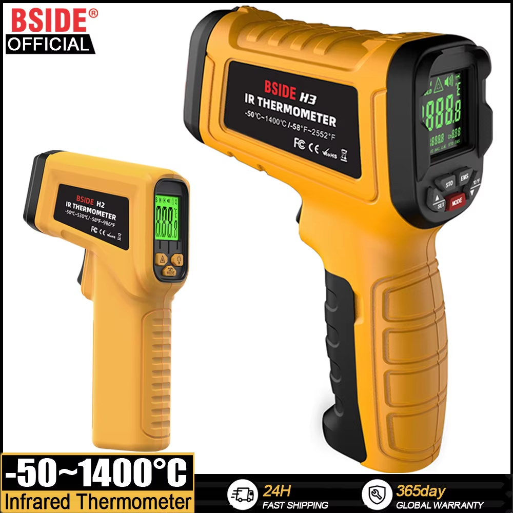 Industrial Laser Temperature Sensor - BSIDE Kızılötesi Termometre H2 -50~530 Profesyonel
