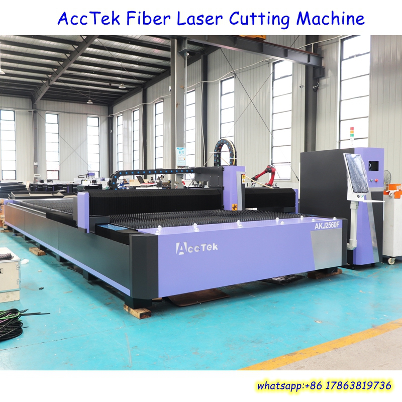 Industrial Laser Cutting Machine - Metal AKJ2560F için 6000 Watt Fiber