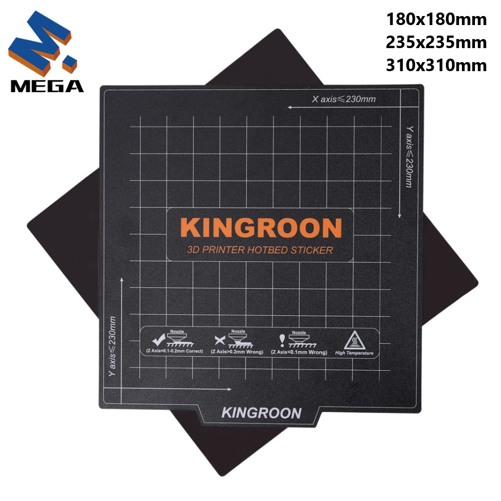 Creality Printer K1 - KINGROON Esnek Manyetik Heatbed 180x180/235x235mm 3D