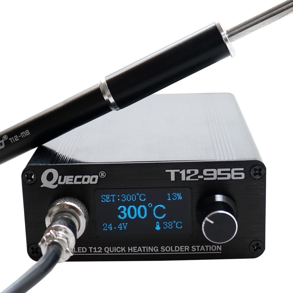 Industrial Laser Soldering Iron - QUECOO T12-956 Lehimleme Dijital İstasyonu Elektronik