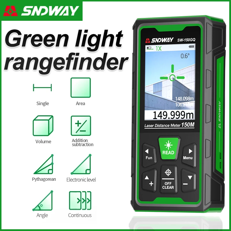Yeşil Lazer Mesafe Ölçer Dijit - Industrial Laser Rangefinder incelemesi ve fiyatı