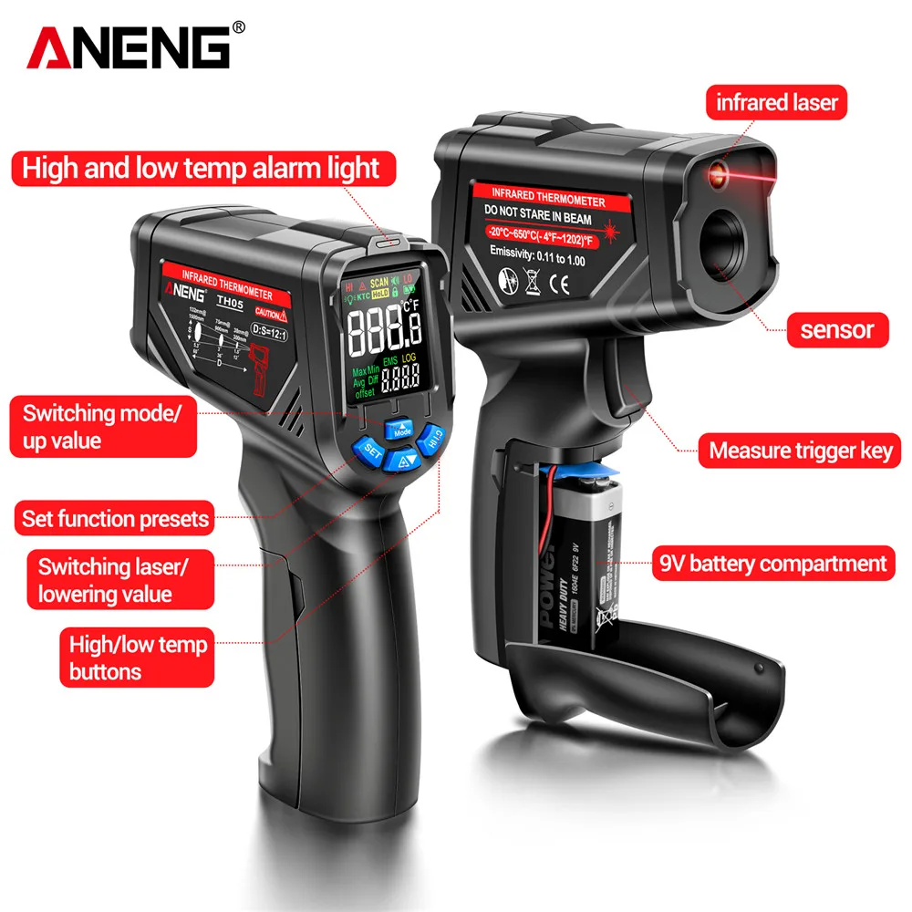 Sensör Tabancası Devresi Endüs - Industrial Laser Temperature Sensor incelemesi ve fiyatı