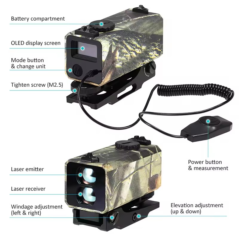 Açık Hava Avcılığı için Mini L - Industrial Laser Rangefinder incelemesi ve fiyatı