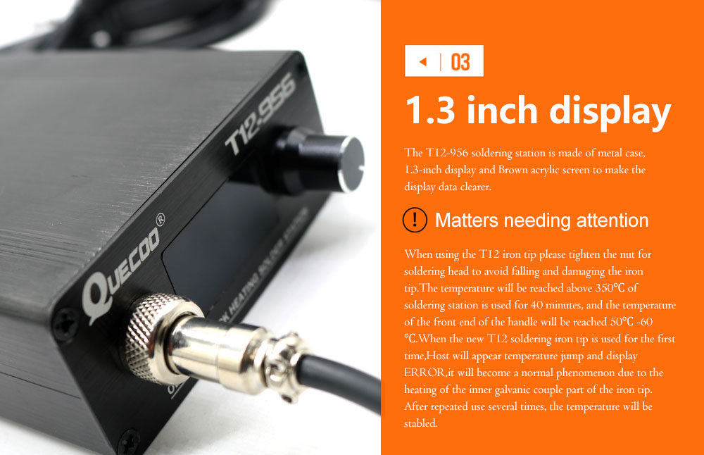 QUECOO T12-956 Lehimleme Dijit - Industrial Laser Soldering Iron incelemesi ve fiyatı